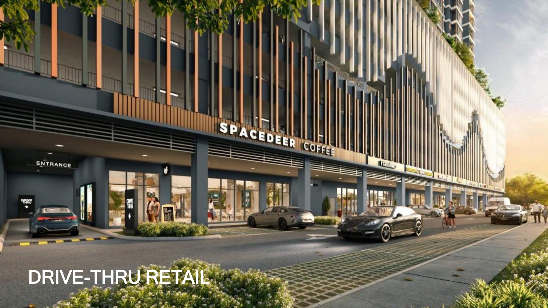 Alfresco dining — artist's impression or illustrative visual